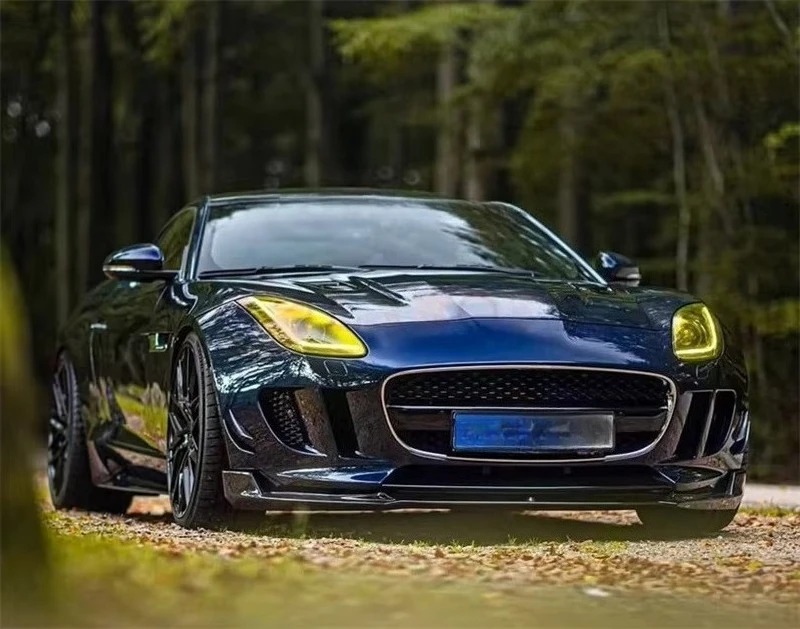 Carbon Fiber Car Accessories 2014-2018 for  F-Type Front Bumper Lip 3.0 5.0